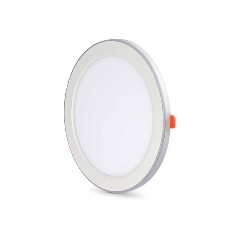 Светодиодный светильник встроенный с декоративной подсветкой VIDEX DL4R 18W+6W 5000K+2700K 220V (VL-DL4R-1852)