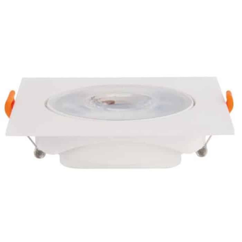 Светильник встроенный светодиодный 9W 6400K 806Lm 100-240V 105мм белый квадратный MAYA-9 016-054-0009-010