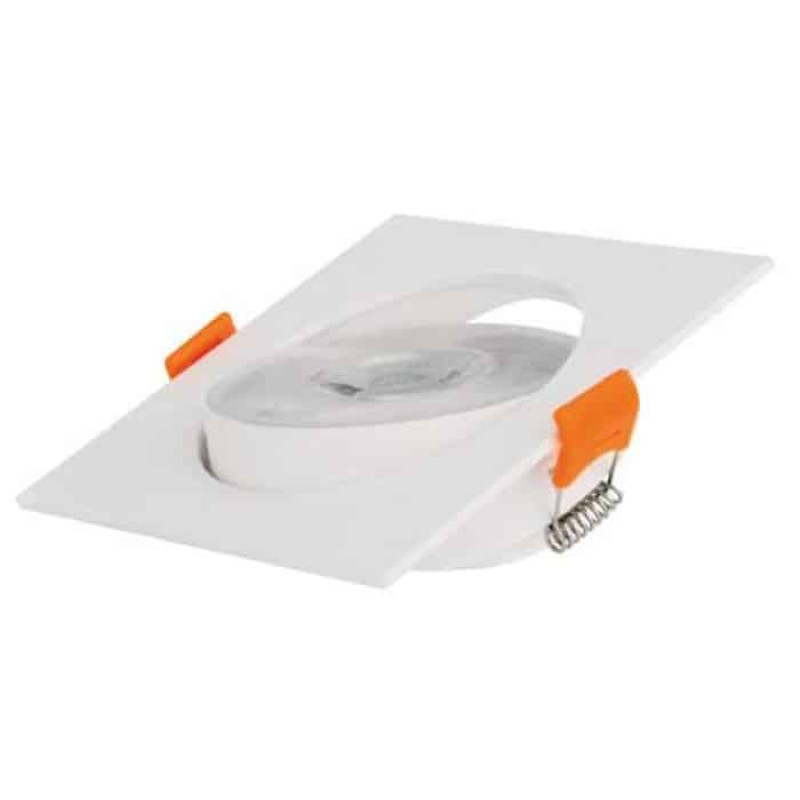 Светильник встроенный светодиодный 9W 6400K 806Lm 100-240V 105мм белый квадратный MAYA-9 016-054-0009-010