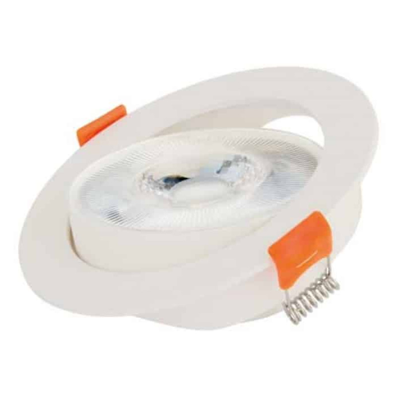 Светильник встроенный светодиодный 9W 6400K 806Lm 100-240V d-105мм белый круглый NORA-9 016-053-0009-010