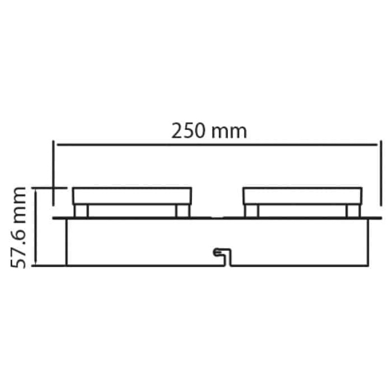 Потолочный светильник LED 4*5W 4000K 1200Lm 220-240V 250x250мм хром LIKYA-4 036-007-0004-010