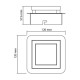 Світильник стельовий LED 5W 4000K 300Lm 220-240V 120x120мм хром LIKYA-1 036-007-0001-010