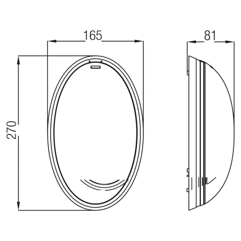 Светильник Овал Нинова Е27 230V IP20 пластиковый бук (400-014-107) Horoz Electric