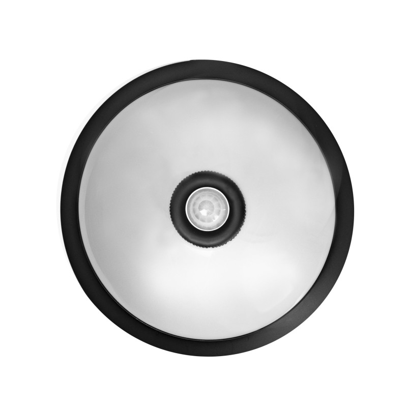 Потолочный светильник с д/р. 2хЕ27 250V IP20 пластиковый черный/1/10 400-010-143