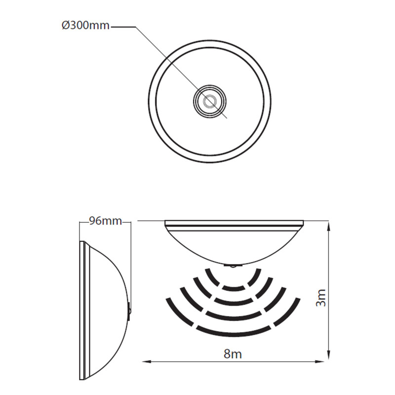 Потолочный светильник с д/р. 2хЕ27 250V IP20 пластиковый черный/1/10 400-010-143