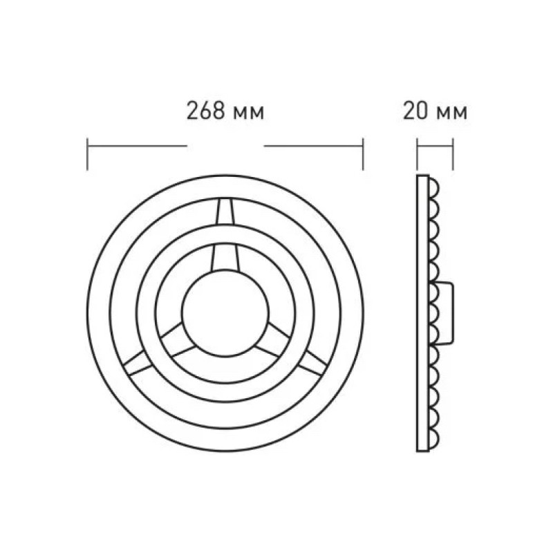 Светодиодный модуль 1-MLM-3641-C MAXUS Led Module 36W 4100K Circle