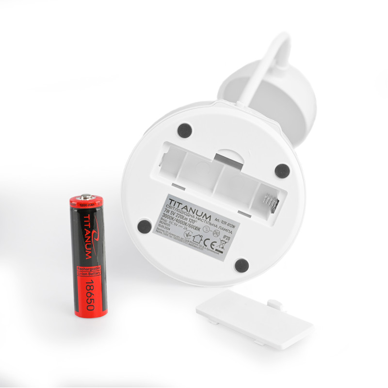 Настольная LED лампа с аккумулятором TITANUM TLTF-012W 7W 3000-6000K