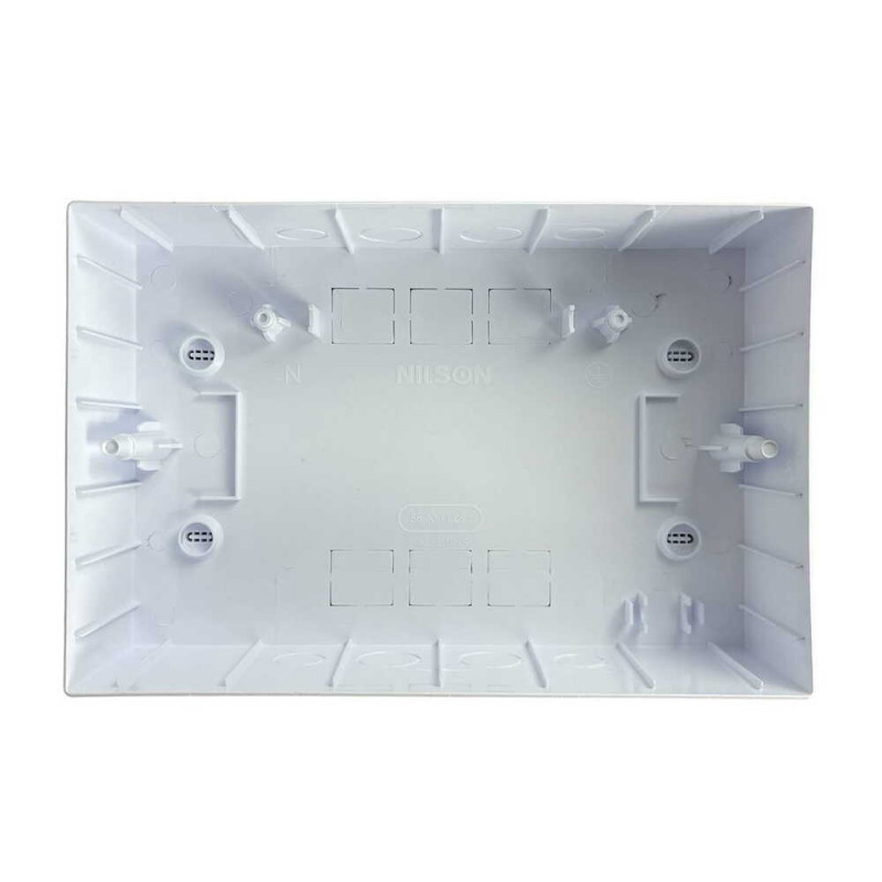 Бокс пластиковый NILSON quantum на 9 модулей наружный белый ( 32881109 )
