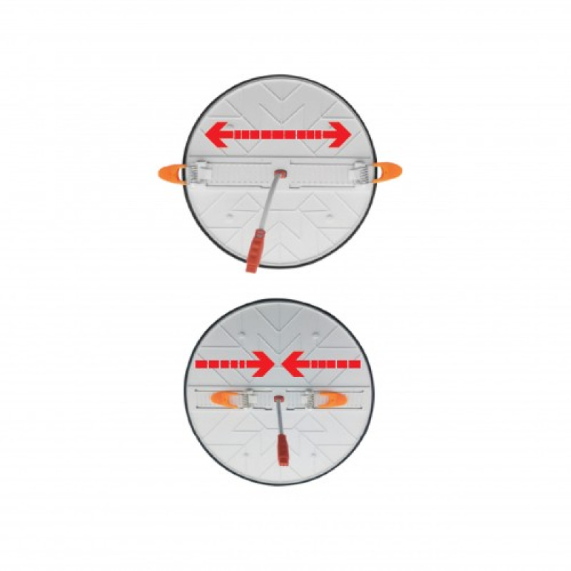 Світильник врізний "HARLEY-16" (з регульованим кріплення) 16W 3000K-6500K білий (016-074-0016-010)