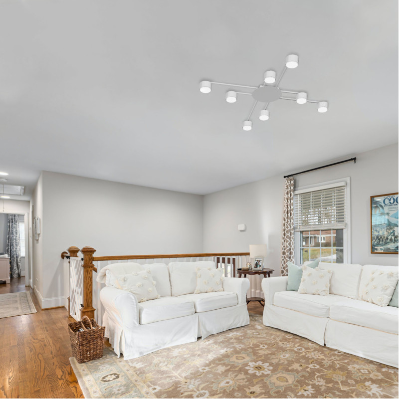 Світильник під лампу VIDEX 8хGX53 накладний білий (VL-SPF22B-W)