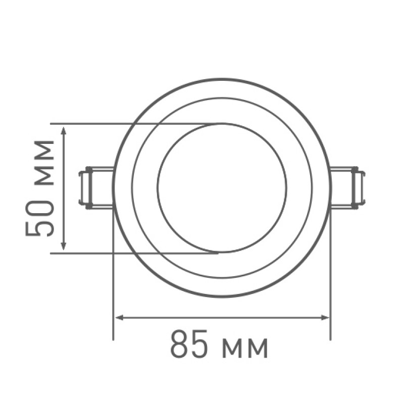 Светильник светодиодный врезной SDL 6W 3000K (1-SDL-003-01)