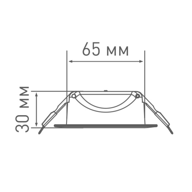 Светильник светодиодный врезной SDL 8W 3000K (1-SDL-005-01)