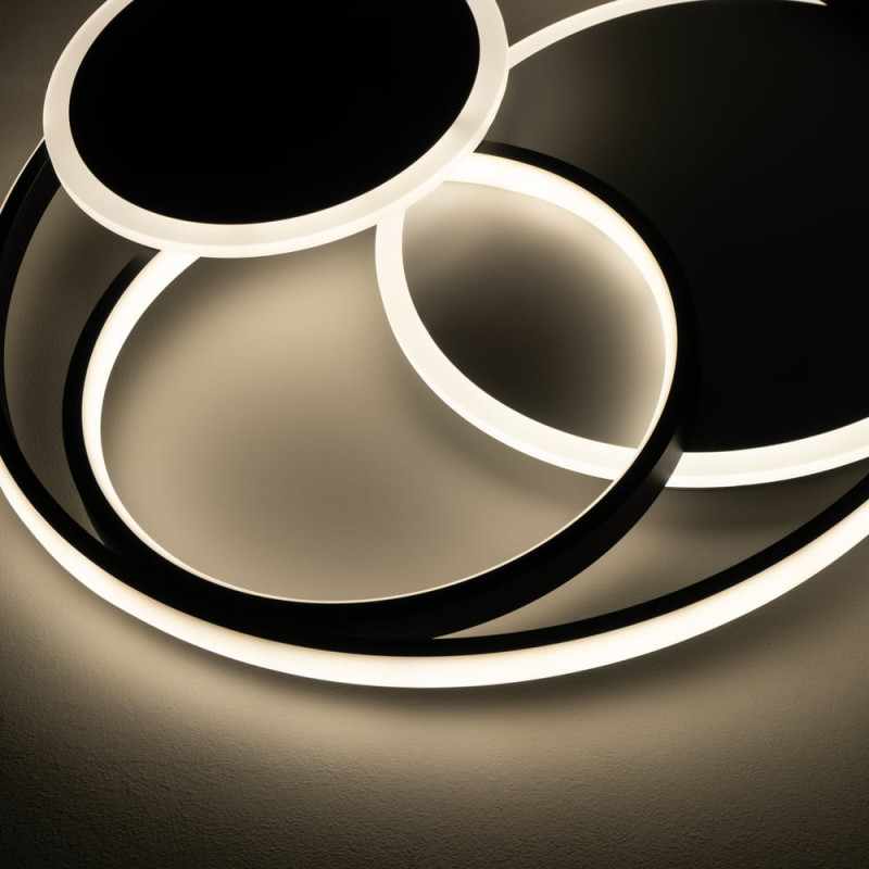 Светодиодный Smart светильник SPINER VIOLUX 100W 3000-6000K 7000LM круг черный 220515