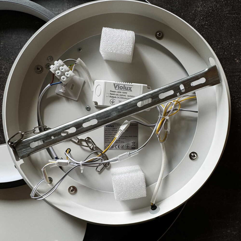 Светодиодный Smart светильник SPINER VIOLUX 100W 3000-6000K 7000LM круг черный 220515
