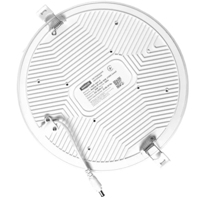 Світильник світлодіодний врізний MAXUS SP edge 36W, 4100К (коло) 1-MSP-3641-C