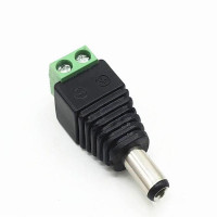 Штекер питания DC 5.5*2.1мм с клеммами Lemanso / LMA9405 (зажим проводов под болты)