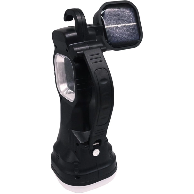 Ліхтарик Quantum кемпінговий перезарядний Stalker 3W LED+COB solar з USB