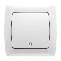 Кнопка звонка VIKO Carmen белая 90561006