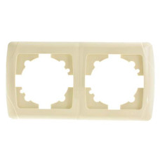 Рамка двойная горизонтальная VIKO Carmen крем 90572102