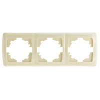 Рамка тройная горизонтальная VIKO Carmen крем 90572103