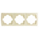Рамка тройная горизонтальная VIKO Carmen крем 90572103