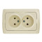 Розетка двойная б/з VIKO Carmen крем 90562055