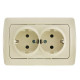 Розетка двойная с/з VIKO Carmen крем 90562056