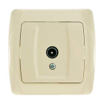 Розетка концевая телевизионная VIKO Carmen крем 90562010