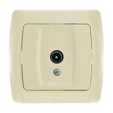 Розетка концевая телевизионная VIKO Carmen крем 90562010