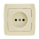 Розетка одинарная б/з VIKO Carmen крем 90562007