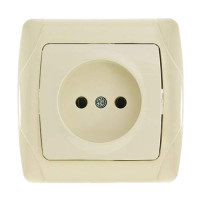 Розетка одинарная б/з VIKO Carmen крем 90562007