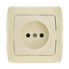 Розетка одинарная б/з VIKO Carmen крем 90562007
