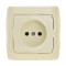 Розетка одинарная б/з VIKO Carmen крем 90562007