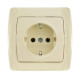 Розетка одинарная с/з VIKO Carmen крем 90562008