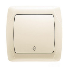 Выключатель проходной одноклавишный VIKO Carmen крем 90562004