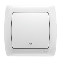 Выключатель промежуточный одноклавишный VIKO Carmen белый 90561031