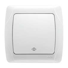 Выключатель промежуточный одноклавишный VIKO Carmen белый 90561031