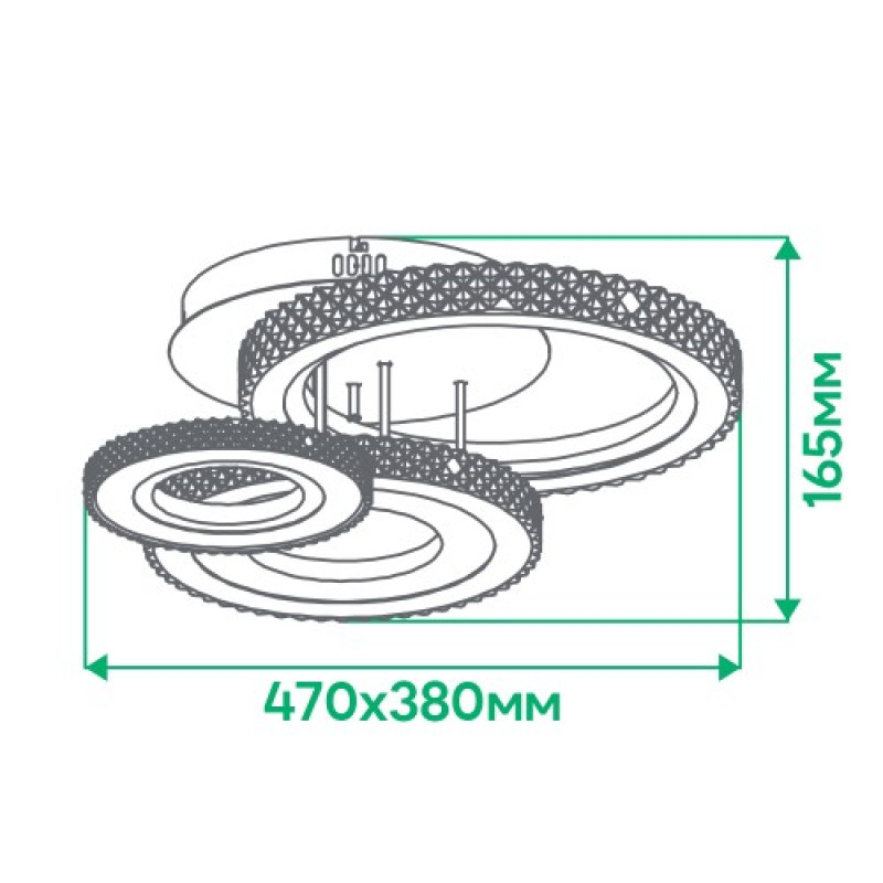 Светодиодный Smart светильник ARDERO AL6163-1ARD 35W 3000K-6500K VIVID круг (80089)