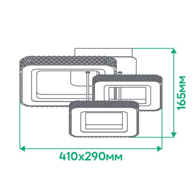 Светодиодный Smart светильник ARDERO AL6163ARD 60W 3000K-6500K VIVID квадрат (80087)