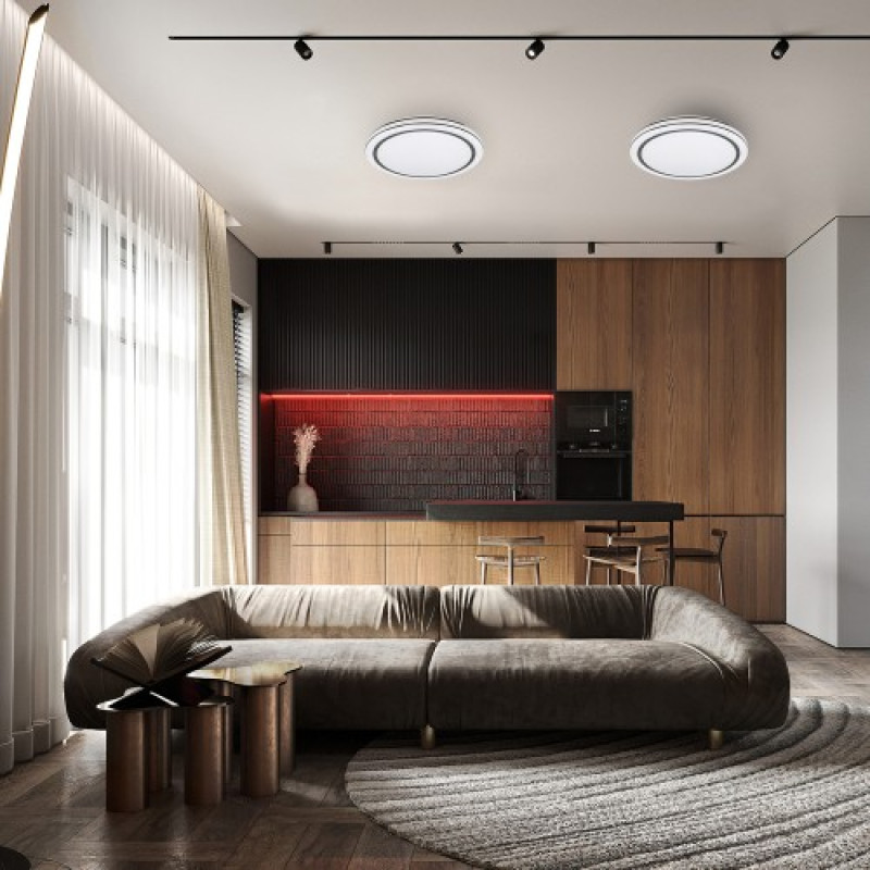 Светодиодный накладной светильник ARDERO AL562ARD 24W LED 1800Lm 5000K звездное небо (80176)