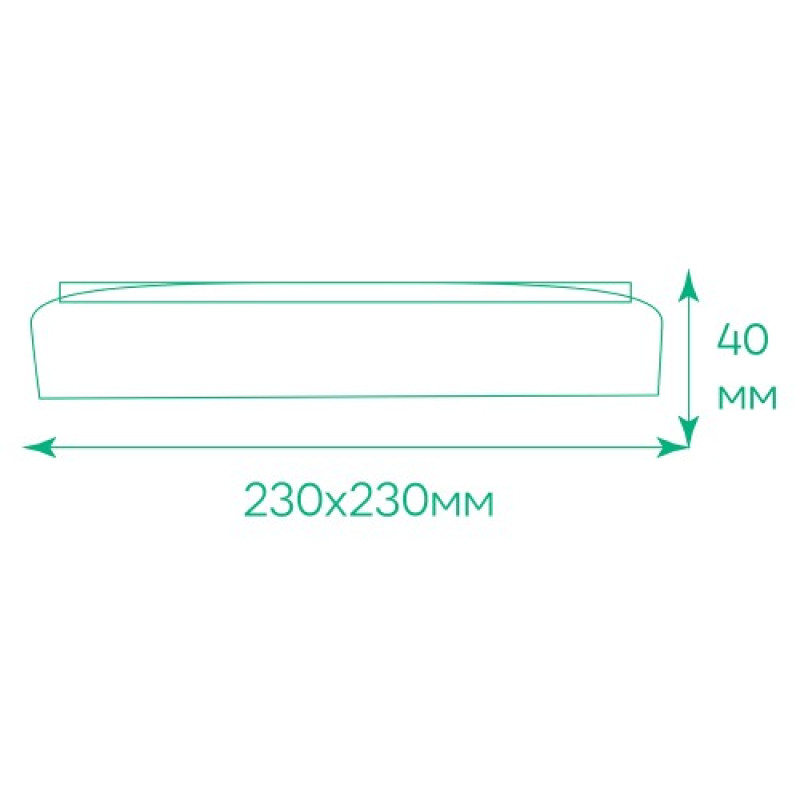 Накладной светодиодный светильник Ardero AL802ARD 36W 5000K квадратный (80168)