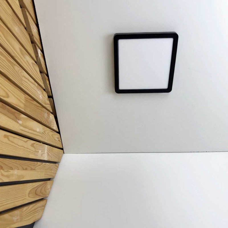 Накладний світильник LED MILLENNIUM 20W 5000K квадрат чорний Violux 352220