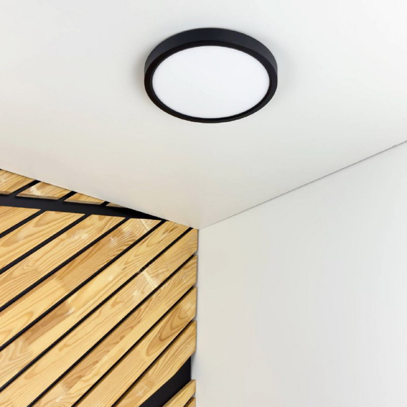 Накладной светильник LED MILLENNIUM 20W 5000K круг черный Violux 351220