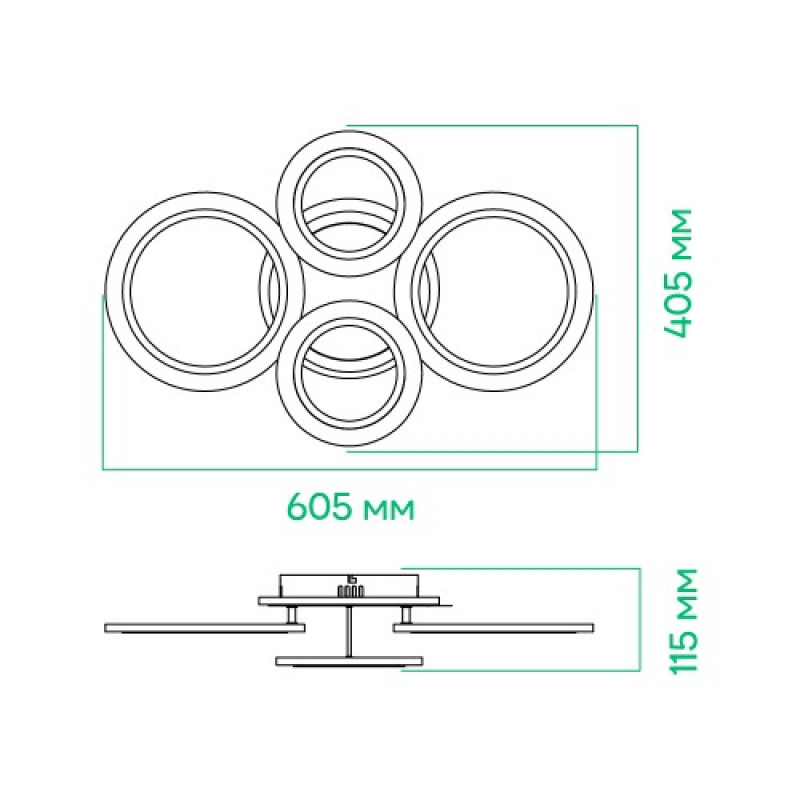Светодиодный Smart светильник ARDERO AL6450ARD 3000K-6500K 72W SOFT R 80249