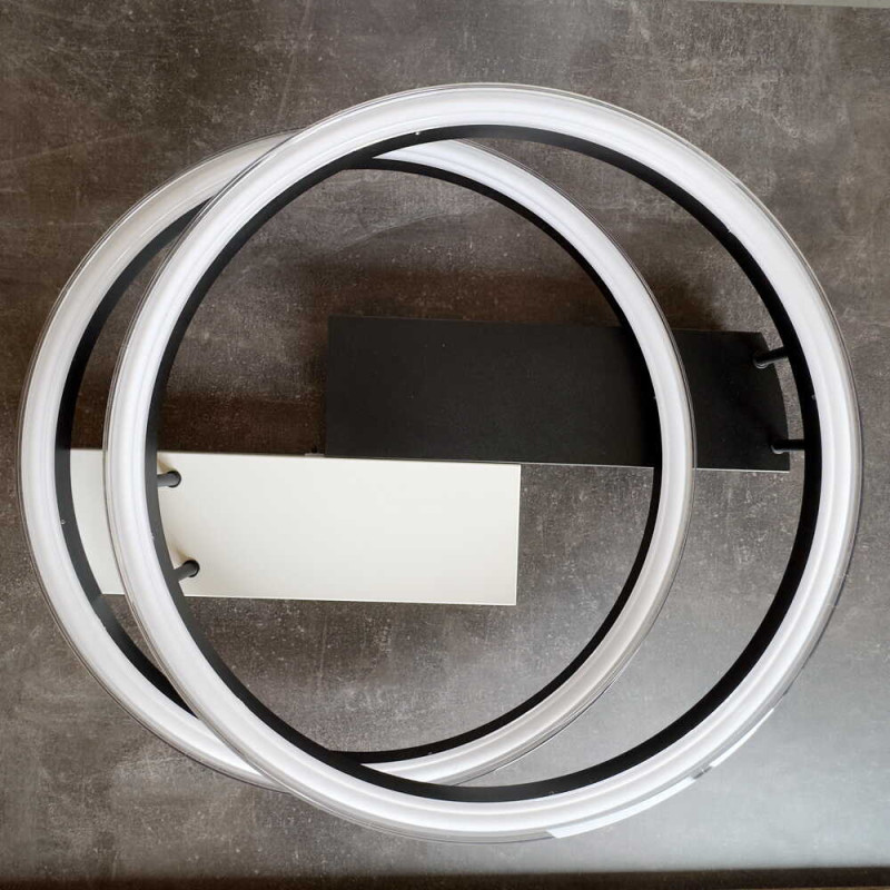 Світлодіодний Smart світильник BRIONI-R VIOLUX 80W 3000-6000K 5000LM круг чорний 220695