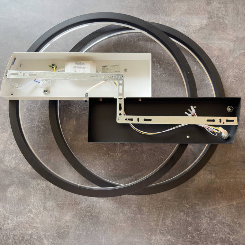 Світлодіодний Smart світильник BRIONI-R VIOLUX 80W 3000-6000K 5000LM круг чорний 220695