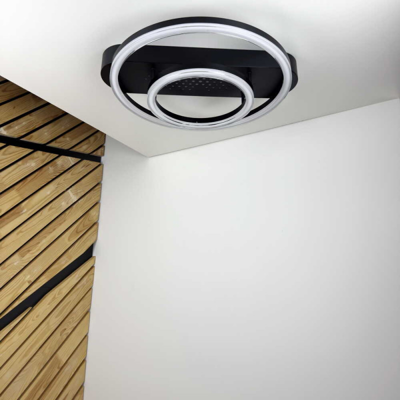 Светодиодный Smart светильник KENZO-R VIOLUX 85W 3000-6000K 5100LM круг черный 220665