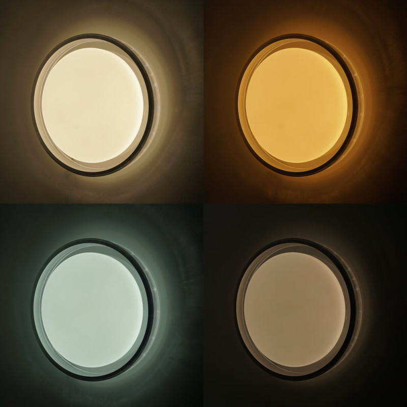 Светодиодный Smart светильник HELIX VIOLUX 60W 3000-6000K 3900LM круг серебро 220255