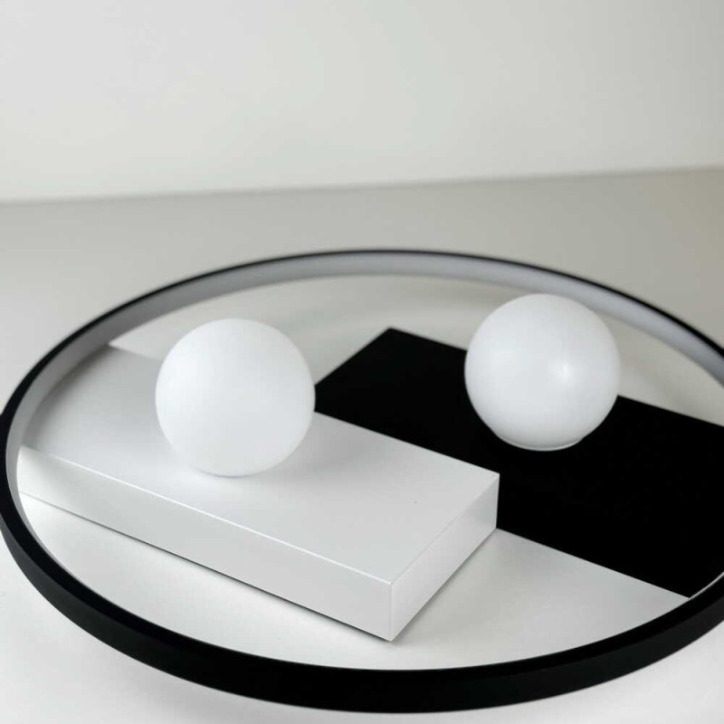 Светодиодный Smart светильник PICASSO-R VIOLUX 80W 3000-6000K 4400LM круг черный 220615