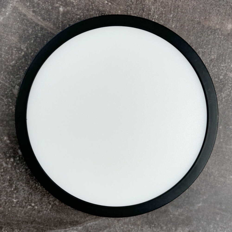 Светильник LED Violux ДББ RODOS круг 18W 5000K IP20 черный ( 330341 )